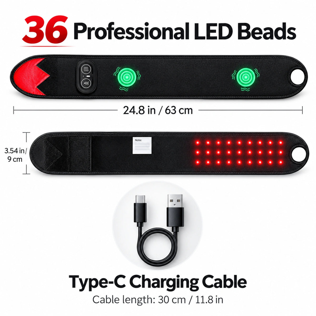 ThermaPulse™ Heated Red Light Wrist Massager