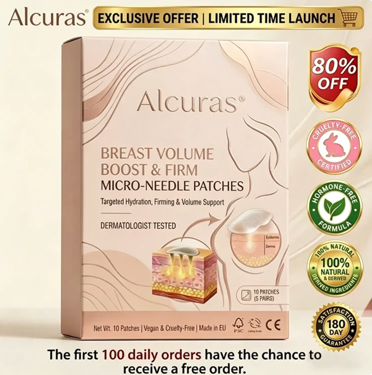 Alcuras® Breast Lift & Firming Patch