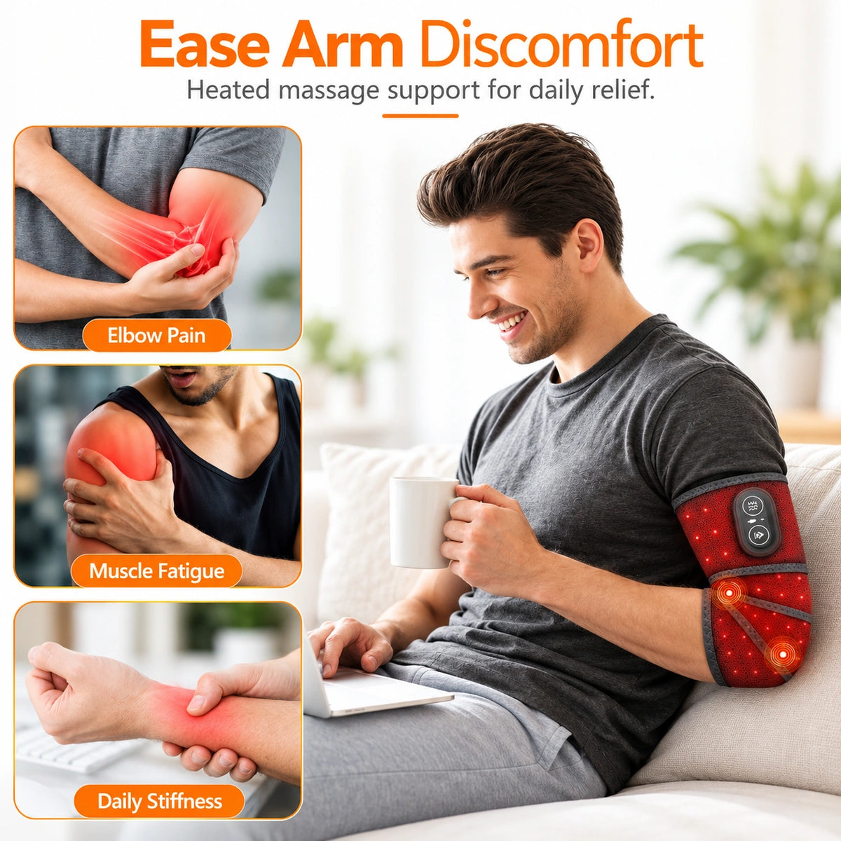 ThermaPulse™ Heated Red Light Wrist Massager