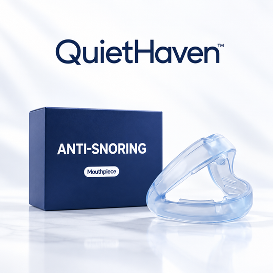QuietHaven anti-snoring mouthpiece premium hero product image